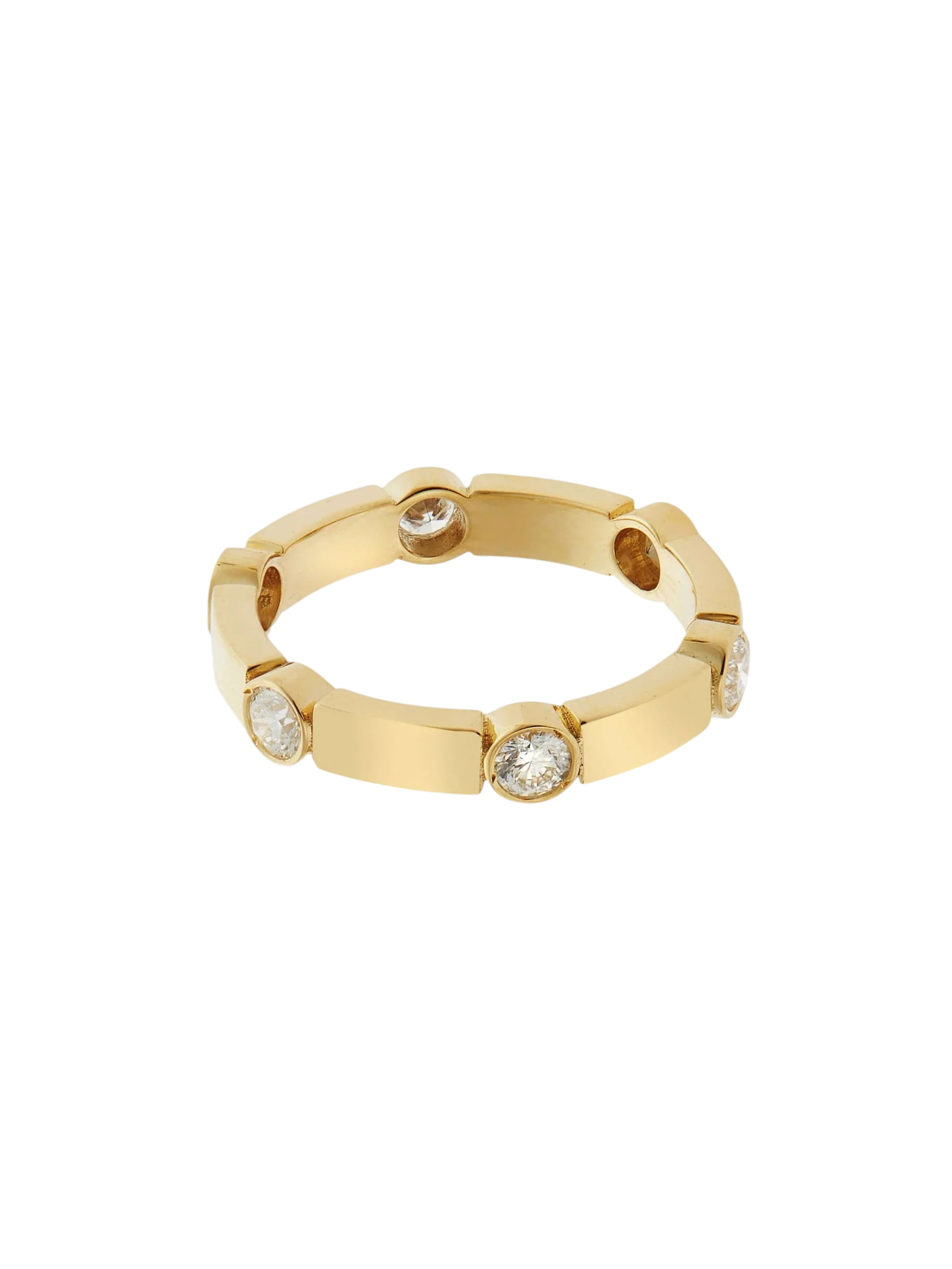 Stepping Stones Stream Ring With Diamonds